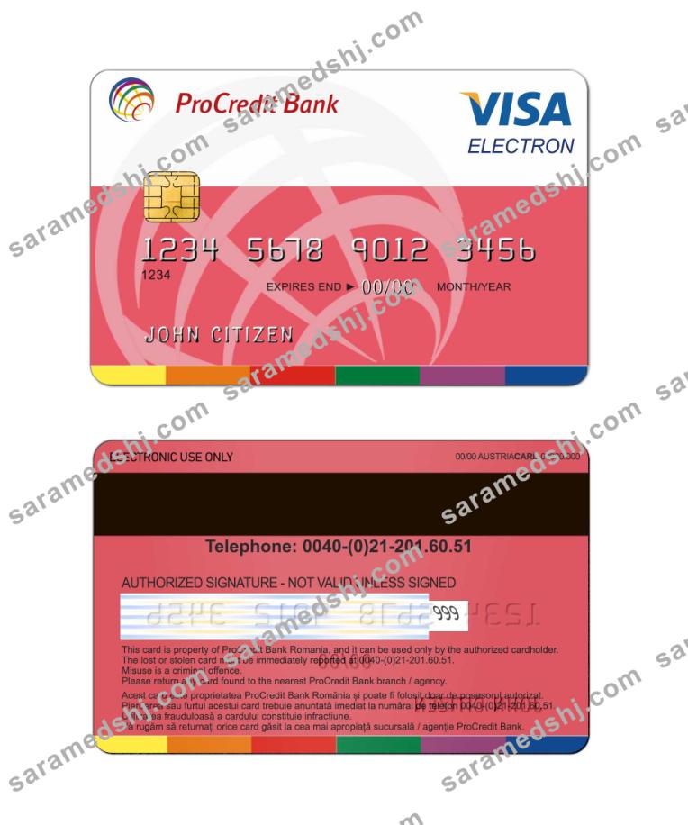 Romania Visa Electron card